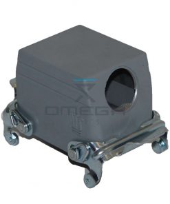 OMEGA 610668 Connector housing, side entry, w/lock clips  - PG21 -  32 pole