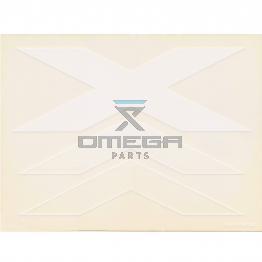 UpRight / Snorkel 061684-016 Decal X-symbol