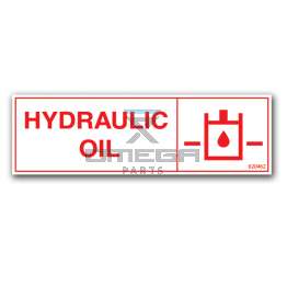 OMEGA 620462 Decal - Hydraulic oil - EN