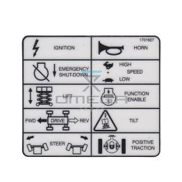 JLG 1701827 Decal