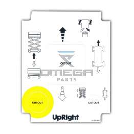 UpRight / Snorkel 101222-904 Decal upper control