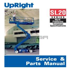 UpRight / Snorkel 101199-022 Service & Parts Manual SL20 9300->