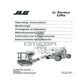 JLG 3122023 Operator manual multi lang JLG 40 45 IC series