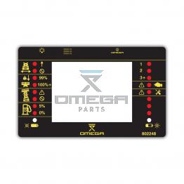 OMEGA 802248 Decal - Display and LED info - NO DPF