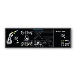 OMEGA 814004 Decal - control panel - mid section