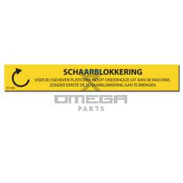 OMEGA 821266 Decal - Schaarblokkering