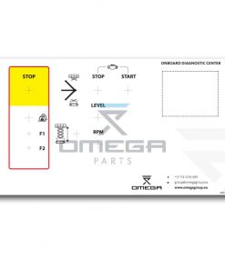 OMEGA 824514 Decal - lower controls 400TS-series