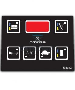 OMEGA 832312 Decal - upper control box