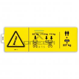 Genie Industries 82496 Decal - max load 